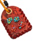 Detail View - Click To Enlarge - IMEMOI - Gea Python Leather Beaded Keychain