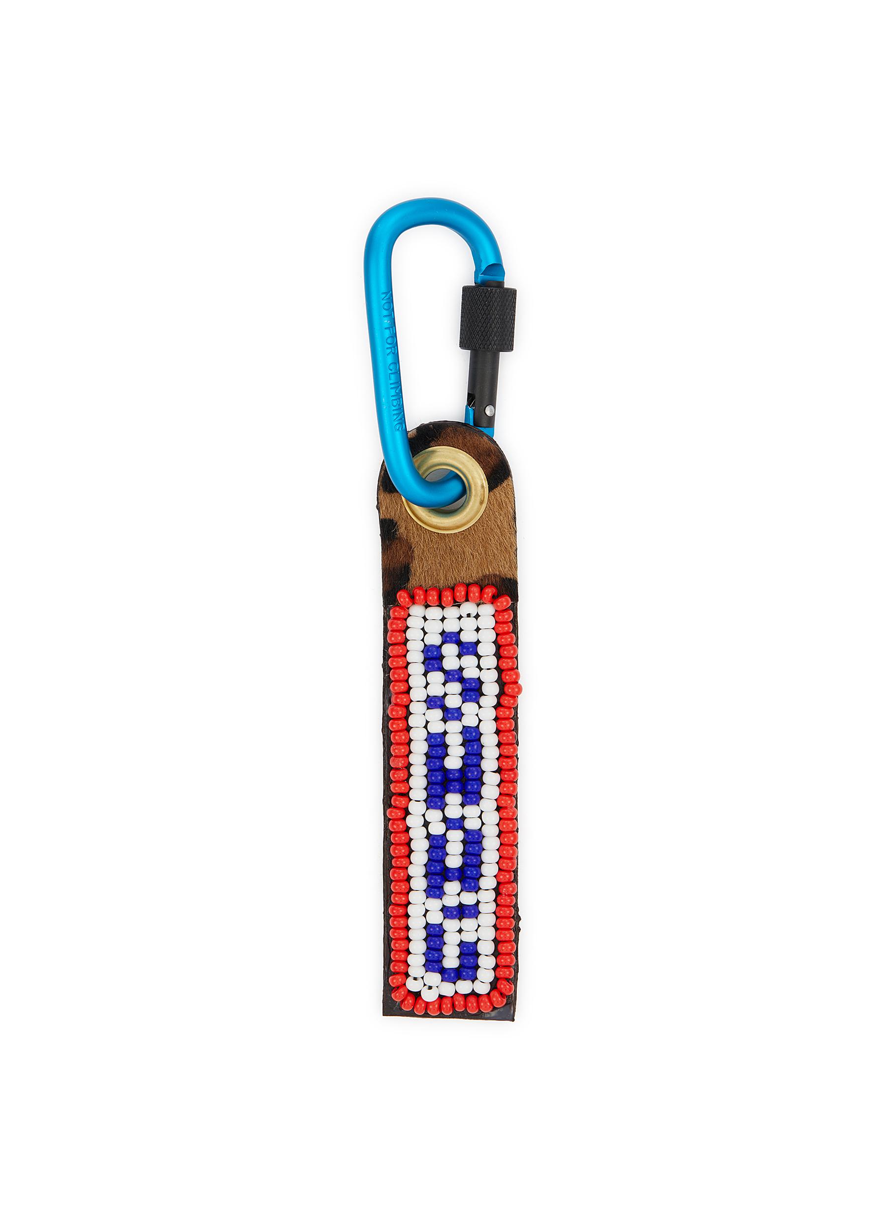 Swag Leather Beaded Keychain