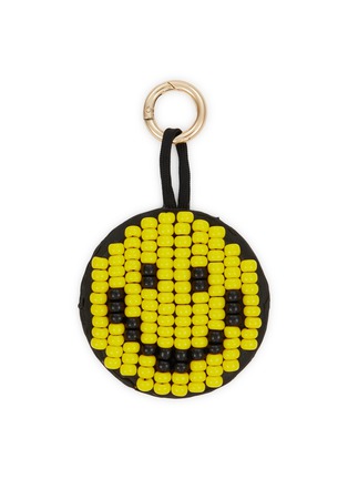 Main View - Click To Enlarge - IMEMOI - Smile XL Leather Beaded Keychain