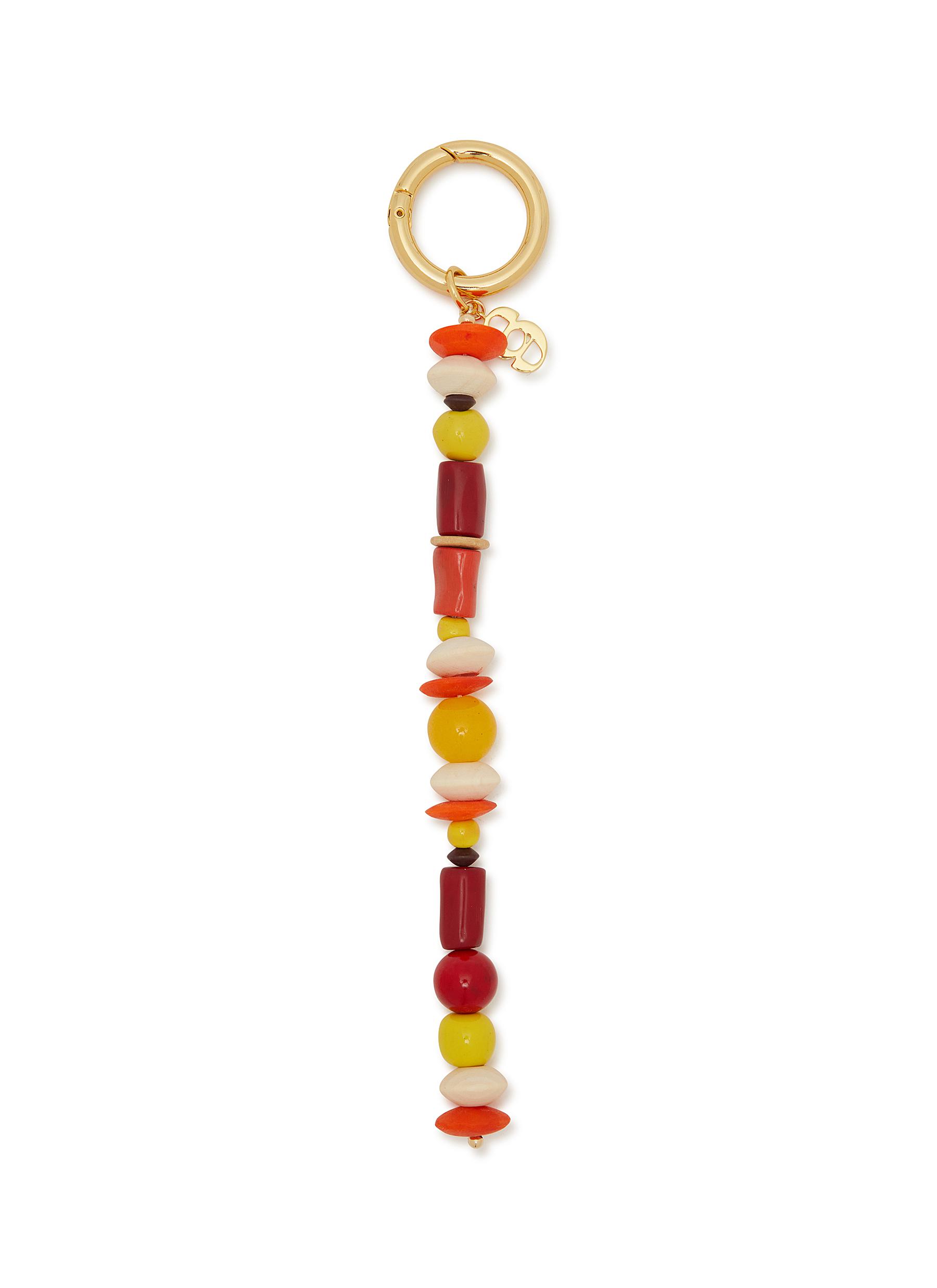 Fire Beaded Bag Charm