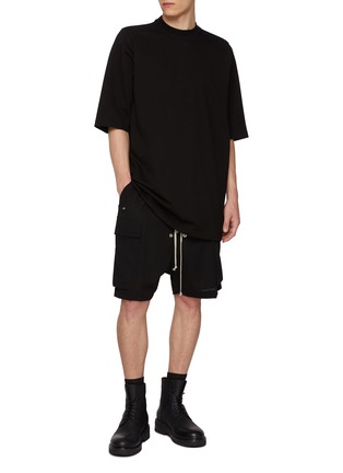 Figure View - Click To Enlarge - RICK OWENS  - Jumbo Heavy Cotton T-shirt