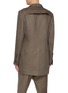 Back View - Click To Enlarge - RICK OWENS  - Lido Single Breasted Panelled Linen Blazer