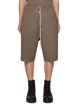 Main View - Click To Enlarge - RICK OWENS  - Bela Pods Exposed Zipper Shorts