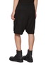 Back View - Click To Enlarge - RICK OWENS  - Bela Elasticated Drawstring Wool Shorts