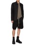 Figure View - Click To Enlarge - RICK OWENS  - Brad Heavy Faille Zip Up Jacket