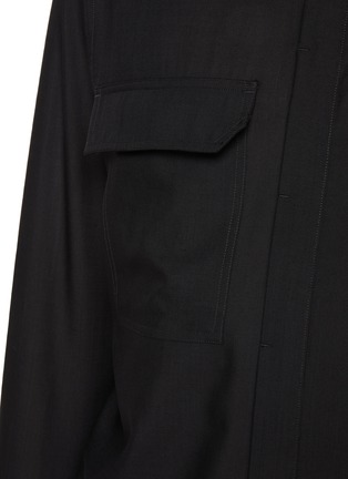  - RICK OWENS  - Wool Gauze Work Shirt