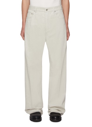 Main View - Click To Enlarge - RICK OWENS  - Geth Dinge Denim Wide Leg Jeans