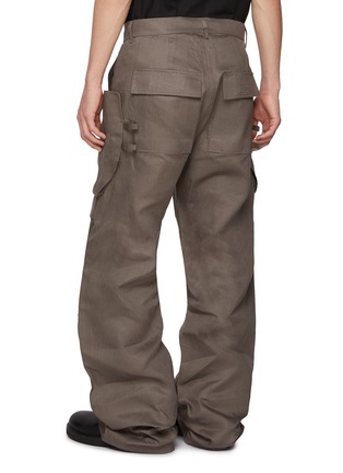 Back View - Click To Enlarge - RICK OWENS  - Stefan Linen Cargo Pants