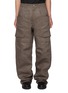 Main View - Click To Enlarge - RICK OWENS  - Stefan Linen Cargo Pants