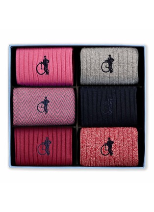 Main View - Click To Enlarge - LONDON SOCK COMPANY - Socks Gift Box — Set of 6