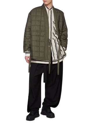 Figure View - Click To Enlarge - MORDECAI - Padded Kimono Wrap Jacket