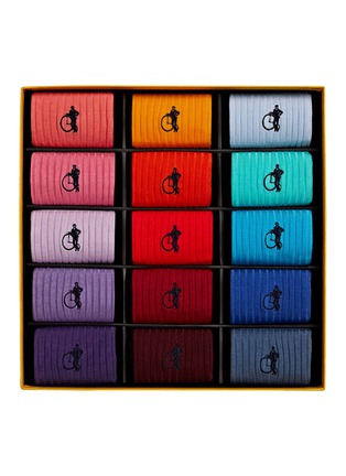 Main View - Click To Enlarge - LONDON SOCK COMPANY - Socks Gift Box — Set of 15