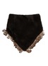 Main View - Click To Enlarge - LANE'S - Swann Mink Fur Mix Feathers Triangle Scarf