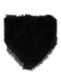 Main View - Click To Enlarge - LANE'S - Swann Mink Fur Mix Feathers Triangle Scarf