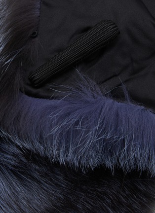 Detail View - Click To Enlarge - LANE'S - Blue Frost Fox Fur Scarf