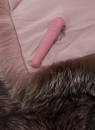 Detail View - Click To Enlarge - LANE'S - Blue Frost Fox Fur Scarf