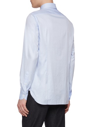 Back View - Click To Enlarge - LUIGI BORRELLI - NAPOLI - Rio Spread Collar Cotton Shirt