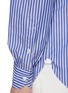  - LUIGI BORRELLI - NAPOLI - Spread Stiff Collar Stripes Cotton Shirt