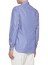 Back View - Click To Enlarge - LUIGI BORRELLI - NAPOLI - Spread Stiff Collar Stripes Cotton Shirt