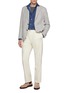 Figure View - Click To Enlarge - LUIGI BORRELLI - NAPOLI - Rio Spread Collar Denim Shirt