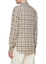 Back View - Click To Enlarge - LUIGI BORRELLI - NAPOLI - Gable Chequered Cotton Wool Shirt