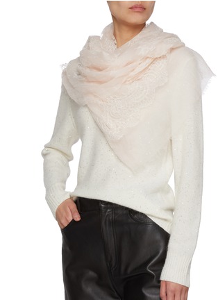 Figure View - Click To Enlarge - LANE'S - The New H Cashmere Lace Shawl