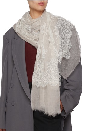 Figure View - Click To Enlarge - LANE'S - The New H Cashmere Lace Shawl