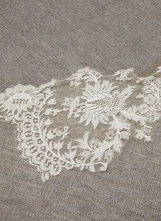 Detail View - Click To Enlarge - LANE'S - The New H Lace Appliqué Shawl