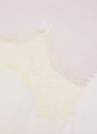 Detail View - Click To Enlarge - LANE'S - The New H Cashmere Lace Panel Shawl