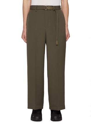 Main View - Click To Enlarge - SACAI - Belted Wide Leg Pants