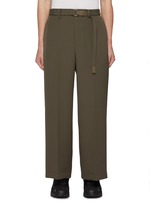 SACAI | Belted Wide Leg Pants | Men | Lane Crawford