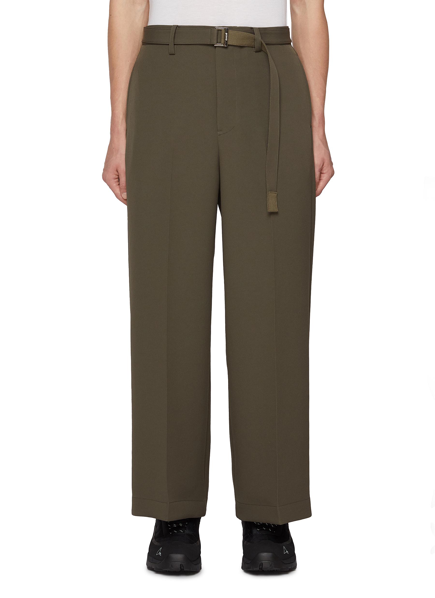 SACAI | Belted Wide Leg Pants | Men | Lane Crawford