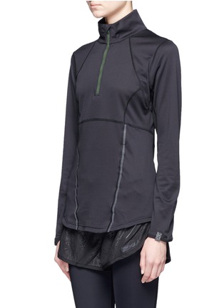 Front View - Click To Enlarge - 2XU - 'Thermal Active Long Sleeve 1/4 Zip' performance top