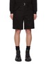 Main View - Click To Enlarge - SACAI - Strap Detail Belted Cotton Shorts