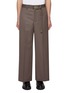 Main View - Click To Enlarge - SACAI - Pinstripe Belted Wide Leg Wool Pants