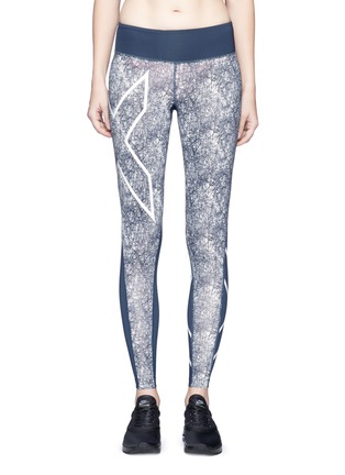 Main View - Click To Enlarge - 2XU - 'Pattern Mid-Rise Compression' performance tights