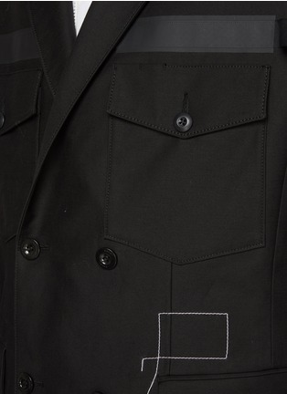  - SACAI - x WTAPS Square Stitching Double Breasted Cotton Blazer