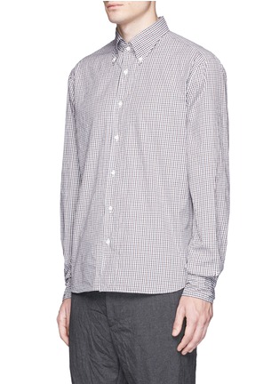 Front View - Click To Enlarge - EIDOS - Gingham check cotton poplin shirt