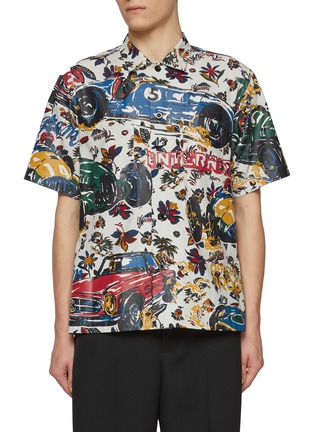 Main View - Click To Enlarge - SACAI - Tropical Car Race Print Shirt