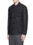 Front View - Click To Enlarge - EIDOS - Wool cashmere blend M65 field coat