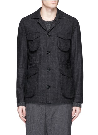Main View - Click To Enlarge - EIDOS - Wool cashmere blend M65 field coat