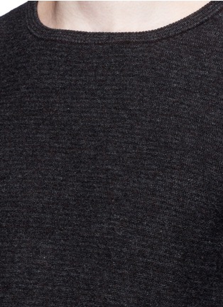Detail View - Click To Enlarge - EIDOS - Feeder stripe wool sweater