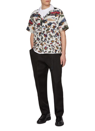 Figure View - Click To Enlarge - SACAI - Tropical Car Race Print Shirt