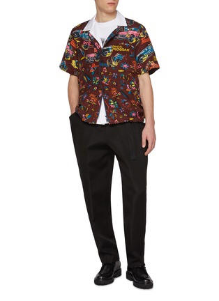 Figure View - Click To Enlarge - SACAI - Tropical Car Race Print Shirt