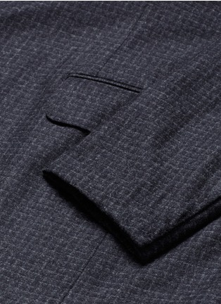  - EIDOS - 'Tenero' graph check soft wool flannel suit