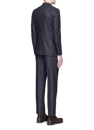 Back View - Click To Enlarge - EIDOS - 'Tenero' graph check soft wool flannel suit