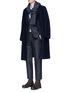 Figure View - Click To Enlarge - EIDOS - 'Tenero' graph check soft wool flannel suit
