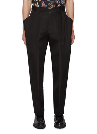 Main View - Click To Enlarge - SACAI - Big Pocket Silk Cotton Pants