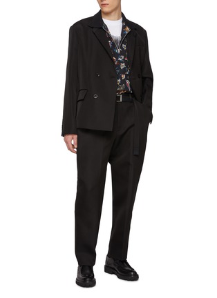 Figure View - Click To Enlarge - SACAI - Big Pocket Silk Cotton Pants