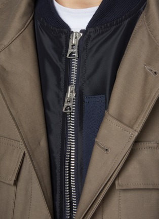  - SACAI - x WTAPS Square Stitching Cotton Field Jacket